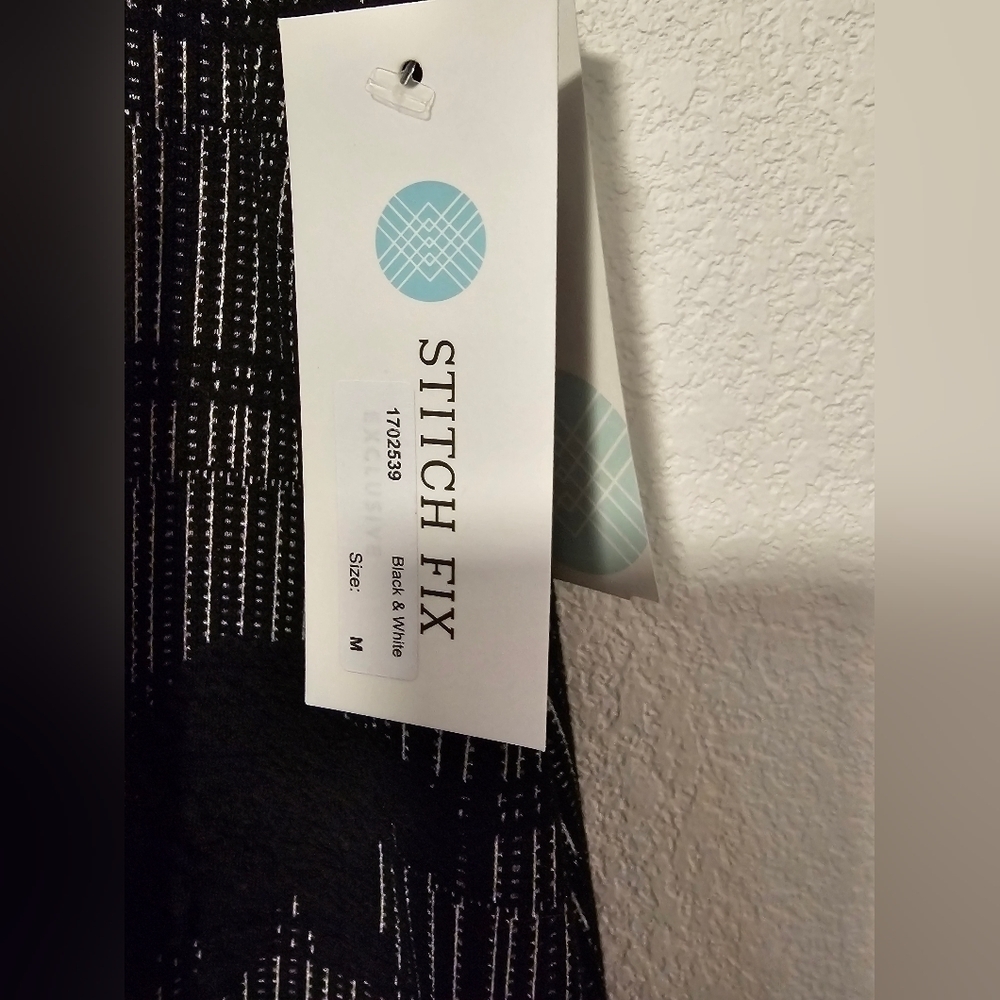 Margaret M A-Line Black and White Skirt Stitch Fix NWT Women's Size Medium - Picture 2 of 9
